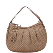 Gucci Vintage Pre-owned Canvas axelremsvskor Beige, Dam