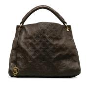 Louis Vuitton Vintage Pre-owned Laeder handvskor Brown, Dam