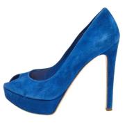 Dior Vintage Pre-owned Mocka klackskor Blue, Dam