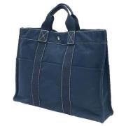 Hermès Vintage Pre-owned Tyg totevskor Blue, Dam