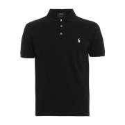 Ralph Lauren Svart Polo T-shirt Logo Broderad Black, Herr