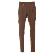 Manuel Ritz Slim Fit Ullbyxor med Pincett Brown, Herr