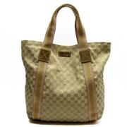 Gucci Vintage Pre-owned Canvas totevskor Beige, Dam