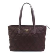 Prada Vintage Pre-owned Tyg prada-vskor Brown, Dam