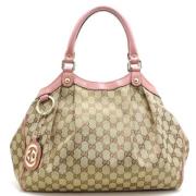 Gucci Vintage Pre-owned Canvas totevskor Beige, Dam