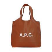 A.p.c. Brun Syntetiskt Läder Shoppingväska Brown, Dam