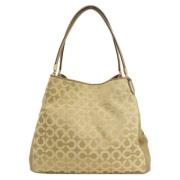 Coach Pre-owned Pre-owned Canvas handvskor Yellow, Dam