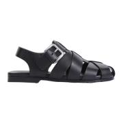 Bottega Veneta Svart Alfie Sandal Black, Herr