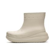 Crocs Klisk Crush Regnstövel Beige, Dam