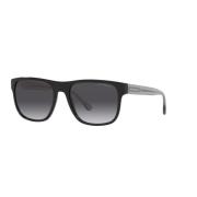 Emporio Armani Svart Gradient Grå Solglasögon 4163 Stil Black, Herr