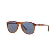 Persol Oval Glasögon i Havana Ram Blå Multicolor, Herr