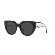 Prada Elegant Cat Eye Solglasögon 09Q5S0 Black, Dam