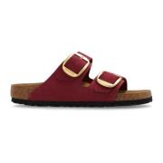 Birkenstock 'Arizona Big Buckle' Slides Red, Dam