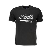 North Sails Svart T-shirt med logotryck Black, Herr