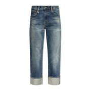 R13 Jeans med en vintageeffekt Blue, Dam