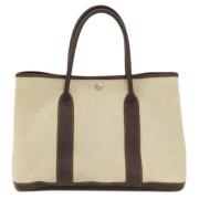 Hermès Vintage Pre-owned Tyg totevskor Beige, Dam