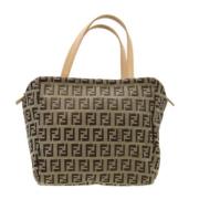 Fendi Vintage Pre-owned Canvas totevskor Beige, Dam