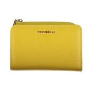 Coccinelle Elegant grön läderplånbok med säkra förslutningar Yellow, D...