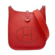 Hermès Vintage Pre-owned Tyg axelremsvskor Red, Dam