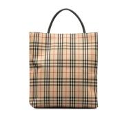 Burberry Vintage Pre-owned Canvas totevskor Beige, Dam