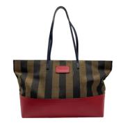 Fendi Vintage Pre-owned Canvas axelremsvskor Multicolor, Dam