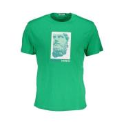 Bikkembergs Kortärmad Logotryck T-shirt Green, Herr