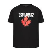 Dsquared2 Stiliga Herr T-Shirts & Polos Kollektion Black, Herr