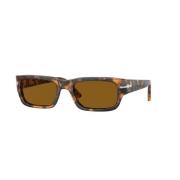 Persol Brun Ram Brun Lins Solglasögon Brown, Herr