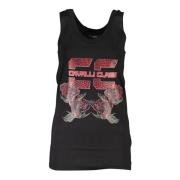 Cavalli Class Dam Logo Print Tank Top Black, Dam