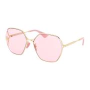 Gucci Stiliga solglasögon Gg0818Sa Pink, Dam