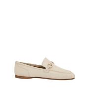 Lottusse Off-White Lambskin Goya Stirrup Loafers Mocasin Estribo Beige...