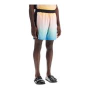 Casablanca Gradient Fotboll Bermuda Shorts Multicolor, Herr