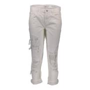 Guess Vita bomullsjeans med slitna effekter White, Herr