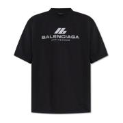 Balenciaga T-shirt med tryckt logotyp Black, Herr