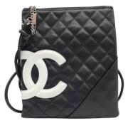 Chanel Vintage Pre-owned Laeder axelremsvskor Black, Dam