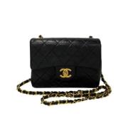 Chanel Vintage Pre-owned Laeder axelremsvskor Black, Dam