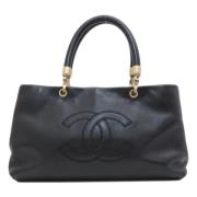 Chanel Vintage Pre-owned Tyg chanel-vskor Black, Dam