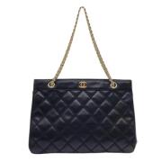 Chanel Vintage Pre-owned Laeder totevskor Black, Dam