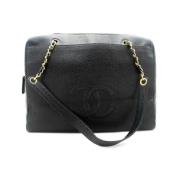 Chanel Vintage Pre-owned Laeder chanel-vskor Black, Dam