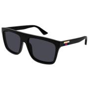 Gucci Fyrkantiga solglasögon Formell Modern Elegant Black, Unisex
