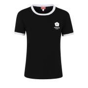 Kenzo Klassisk Ribb T-shirt i Svart Black, Dam