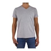 Cerruti 1881 Grå V-ringad T-shirt Gray, Herr