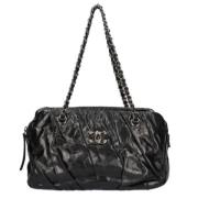 Chanel Vintage Pre-owned Tyg chanel-vskor Black, Dam