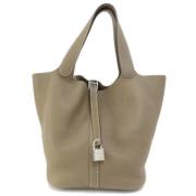 Hermès Vintage Pre-owned Laeder handvskor Beige, Dam