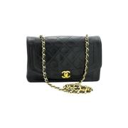 Chanel Vintage Pre-owned Laeder axelremsvskor Black, Dam