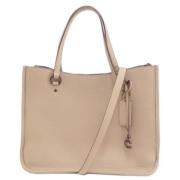 Coach Pre-owned Pre-owned Tyg handvskor Beige, Dam