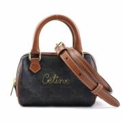 Celine Vintage Pre-owned Plast handvskor Brown, Dam