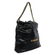 Chanel Vintage Pre-owned Tyg chanel-vskor Black, Dam