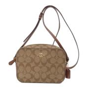 Coach Pre-owned Pre-owned Tyg axelremsvskor Brown, Dam