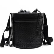 Bottega Veneta Vintage Pre-owned Laeder axelremsvskor Black, Dam